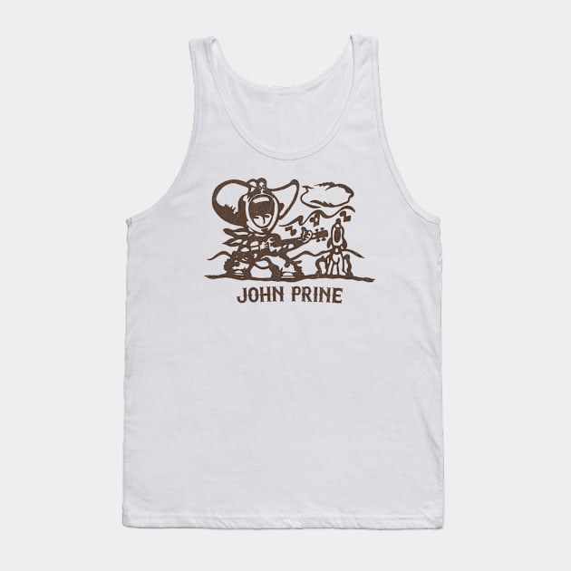 John Prine 70s Style Fan Design Tank Top by CultOfRomance